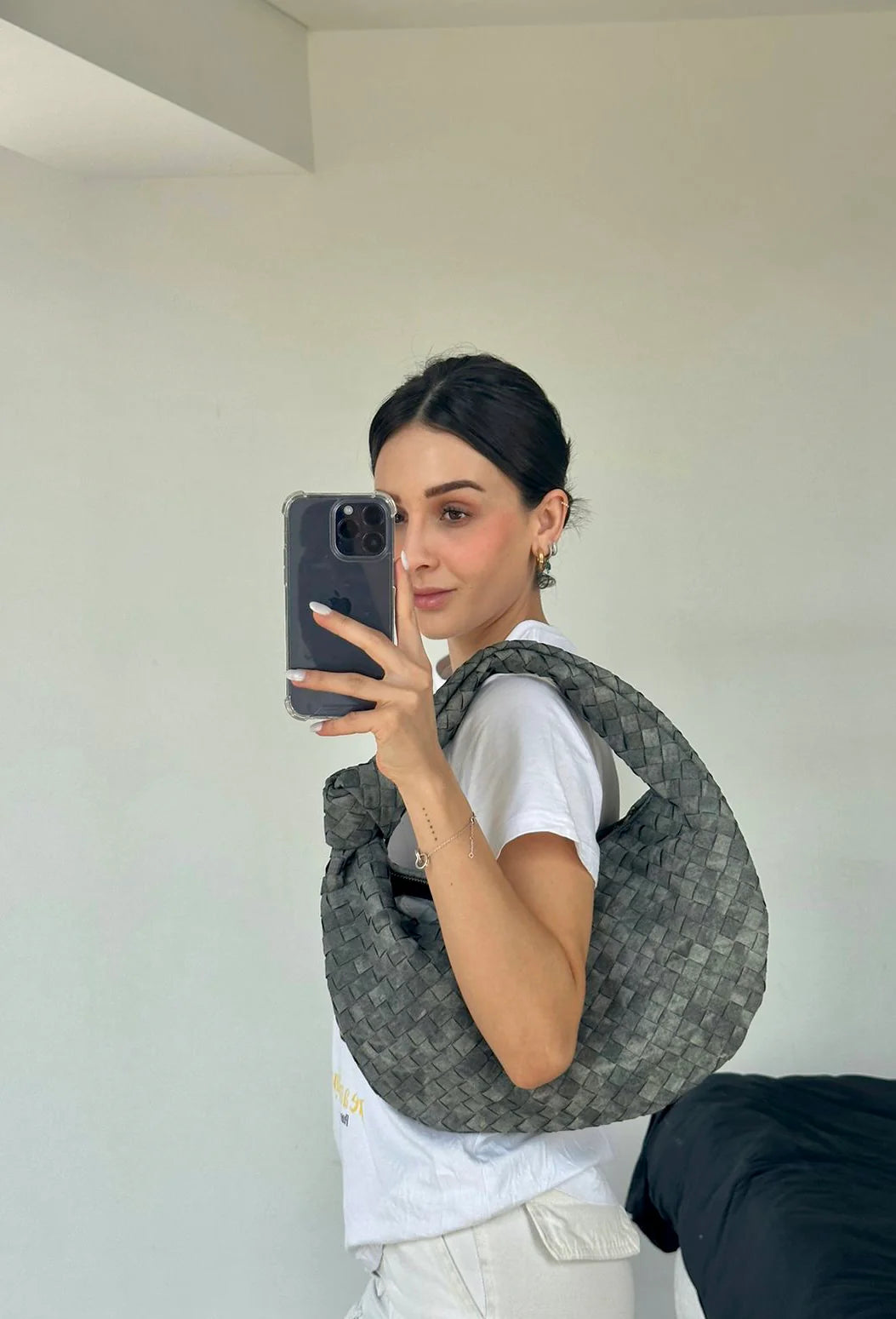 Denim Gray Dupe Bag XL