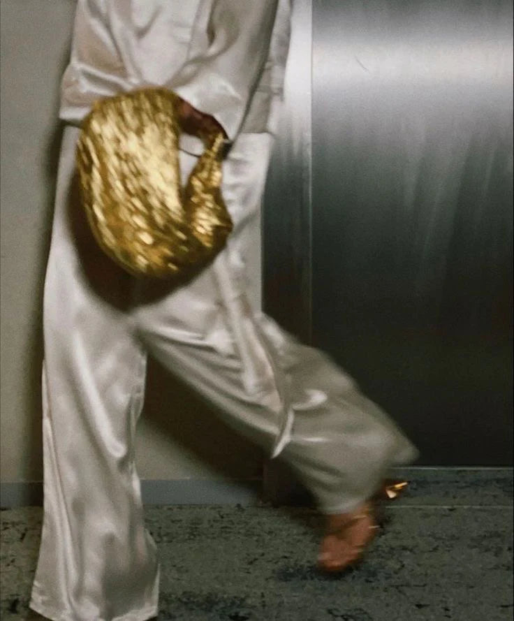 Gold dupe bag