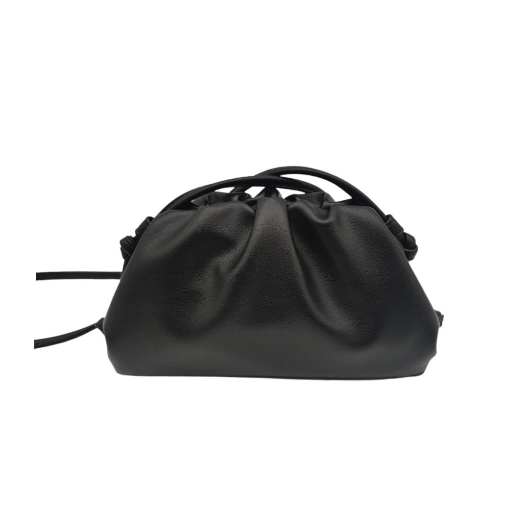 Black Smooth Pouch Bag