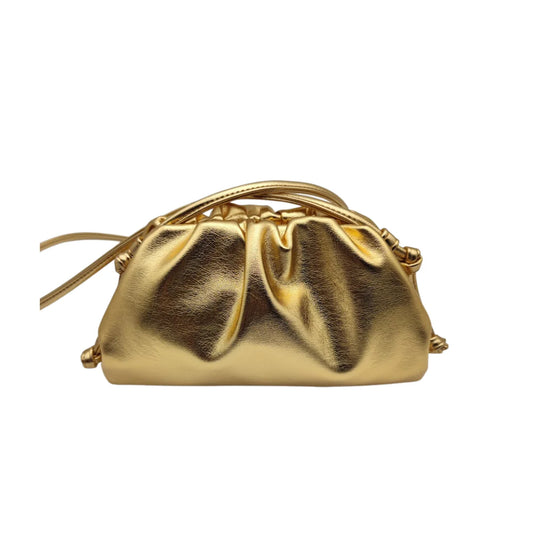 Gold smooth pouch bag