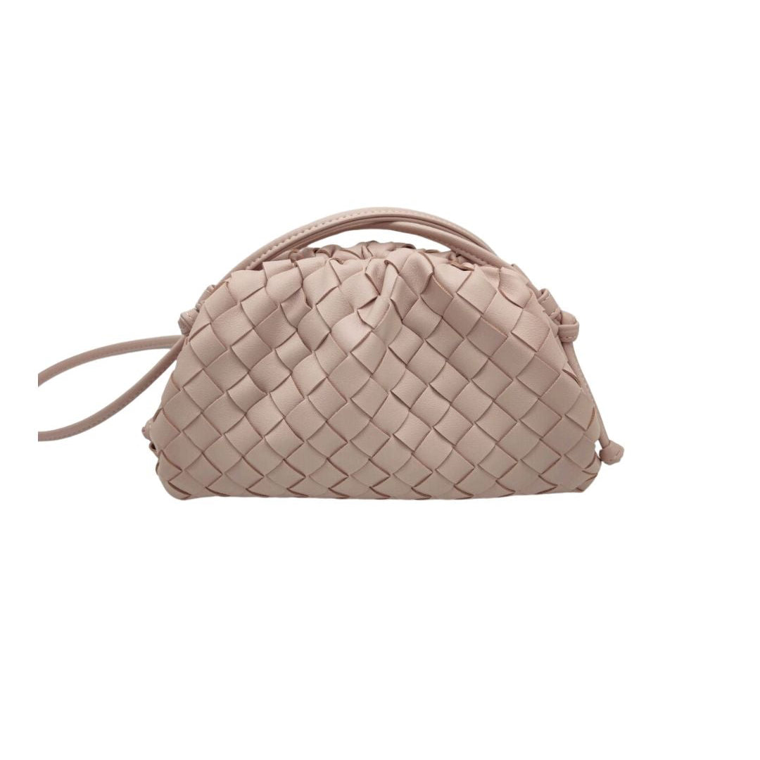Pink nude pouch bag