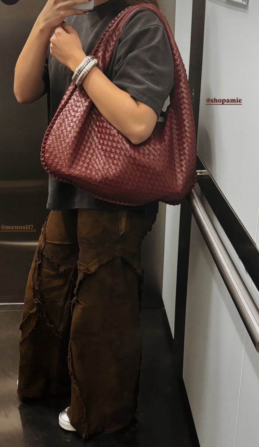 Wine Knot Bag