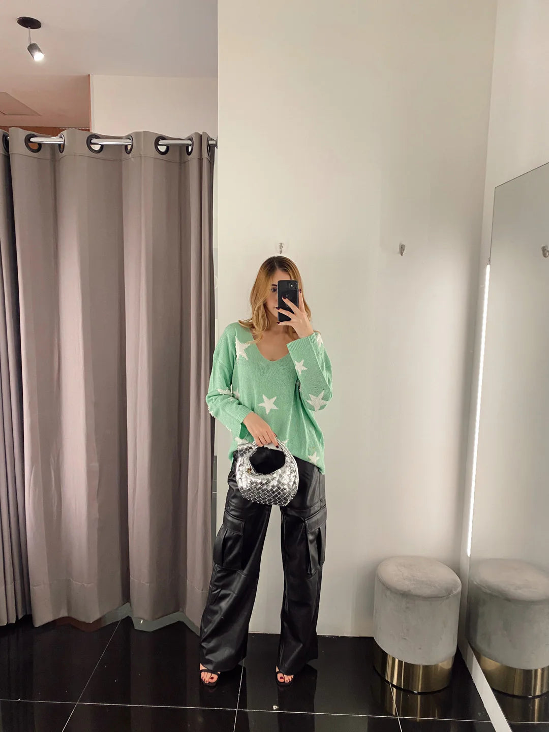 Silver dupe bag